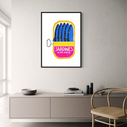 Vintage Sardines | Olive Oil Retro Art