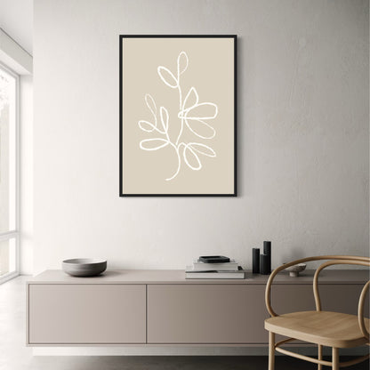 Organic Symmetry | Nature-Inspired Artwork Poster | Minimalist Home Decor | Wall Art | Geometric Design