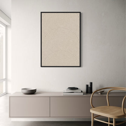 Subtle Geometry | Minimalist Geometric Art | Modern Aesthetic Wall Poster | Home Decor | Visual Artwork for Living Room