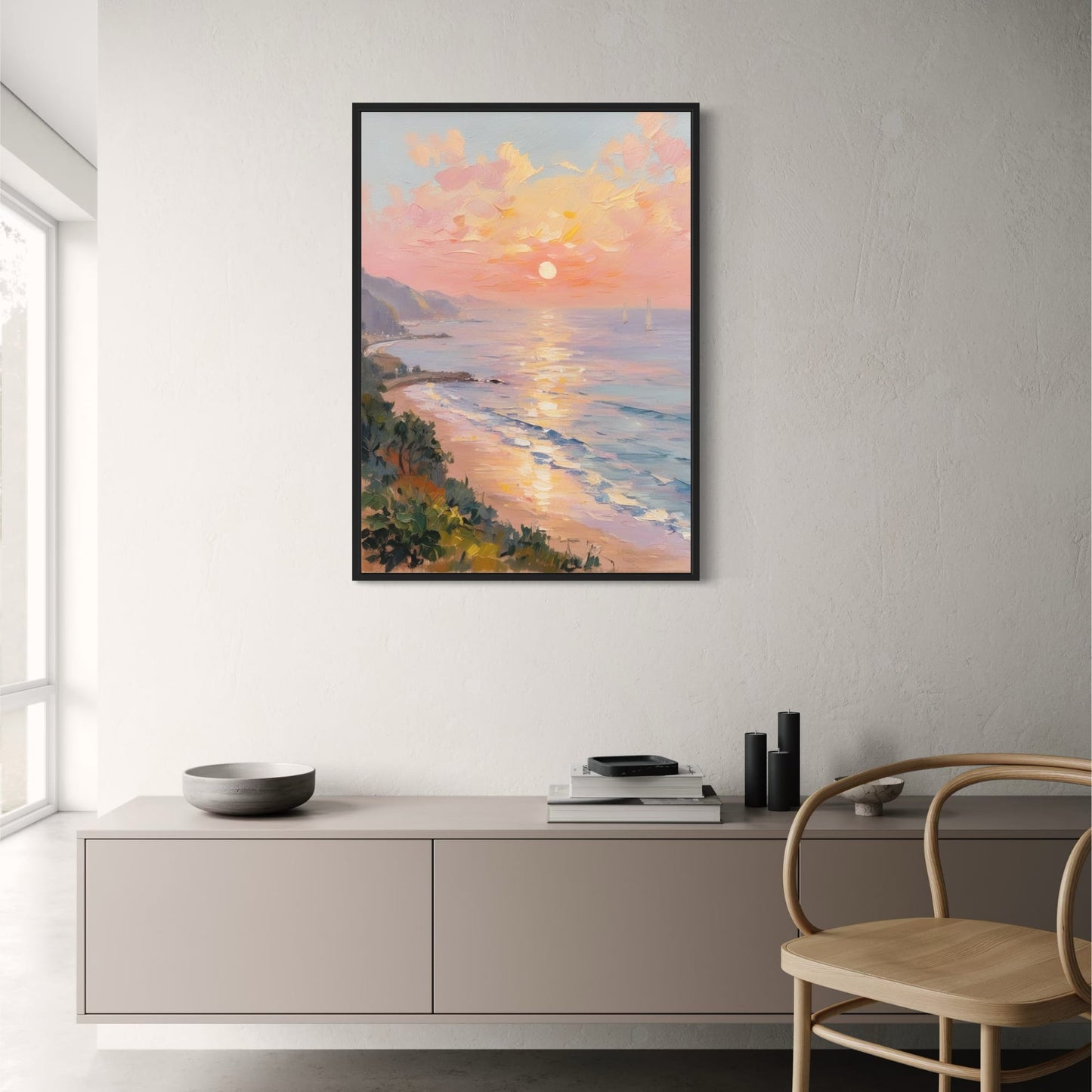 Serene Beach Scene | Ocean Waves | Coastal Vibes