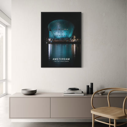 Amsterdam Nemo Poster | Scenic View | European Cityscape | Home Decor | Wall Art | Dutch Architecture | Travel Poster