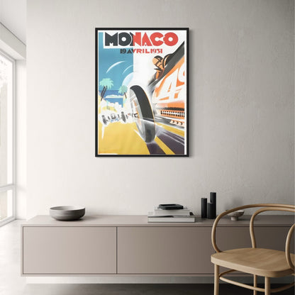 Legendary Motorsports Poster | Vintage 1931 Monaco Grand Prix | Classic Race Car Art Decor