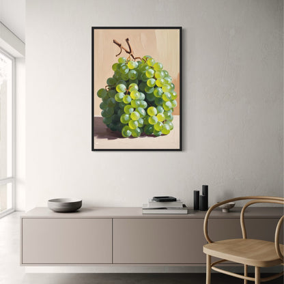 Grapes Still Life | Botanical Wall Art | Fruit Decor | Kitchen Decor | Fine Art Poster
