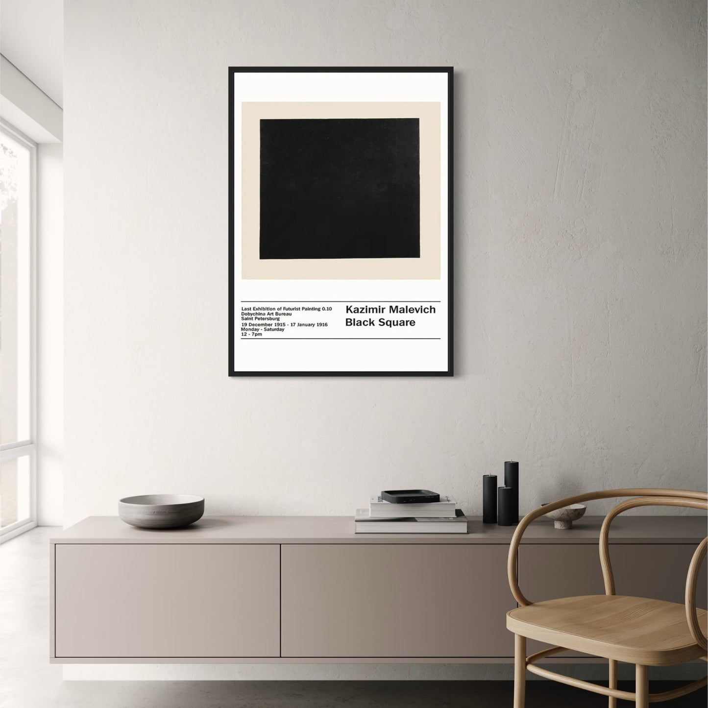 Malevich Black Square | Minimalist Abstract