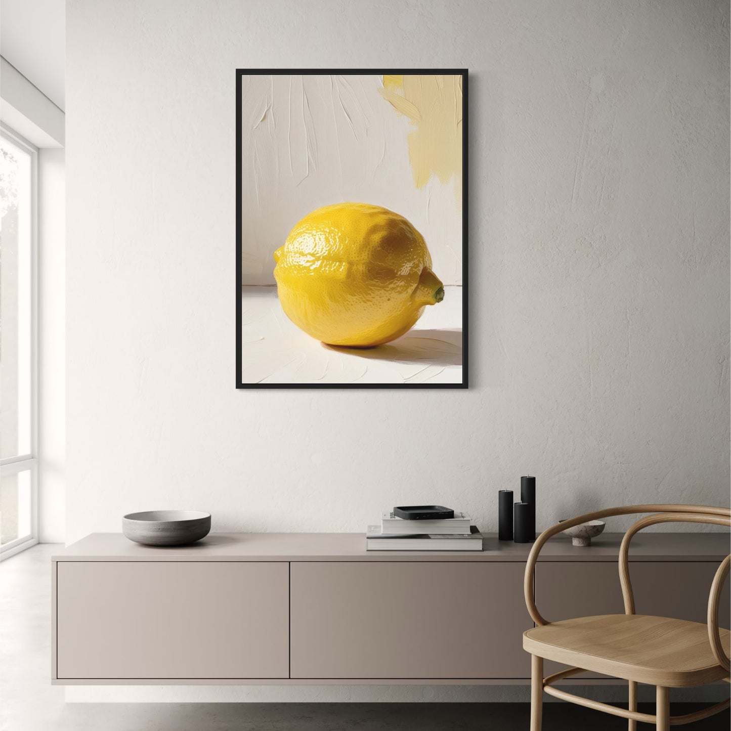 Fresh Lemon | Abstract Citrus Art