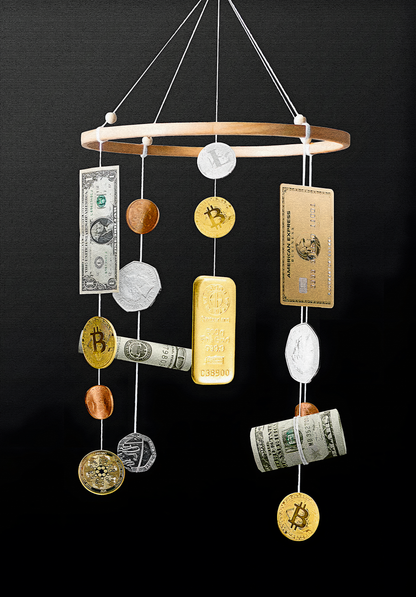 Bitcoin Dollar Gold | Modern Financial Art