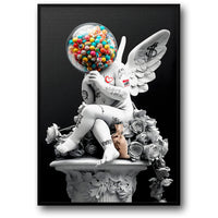 WINGED GRAFFITI CHERUB