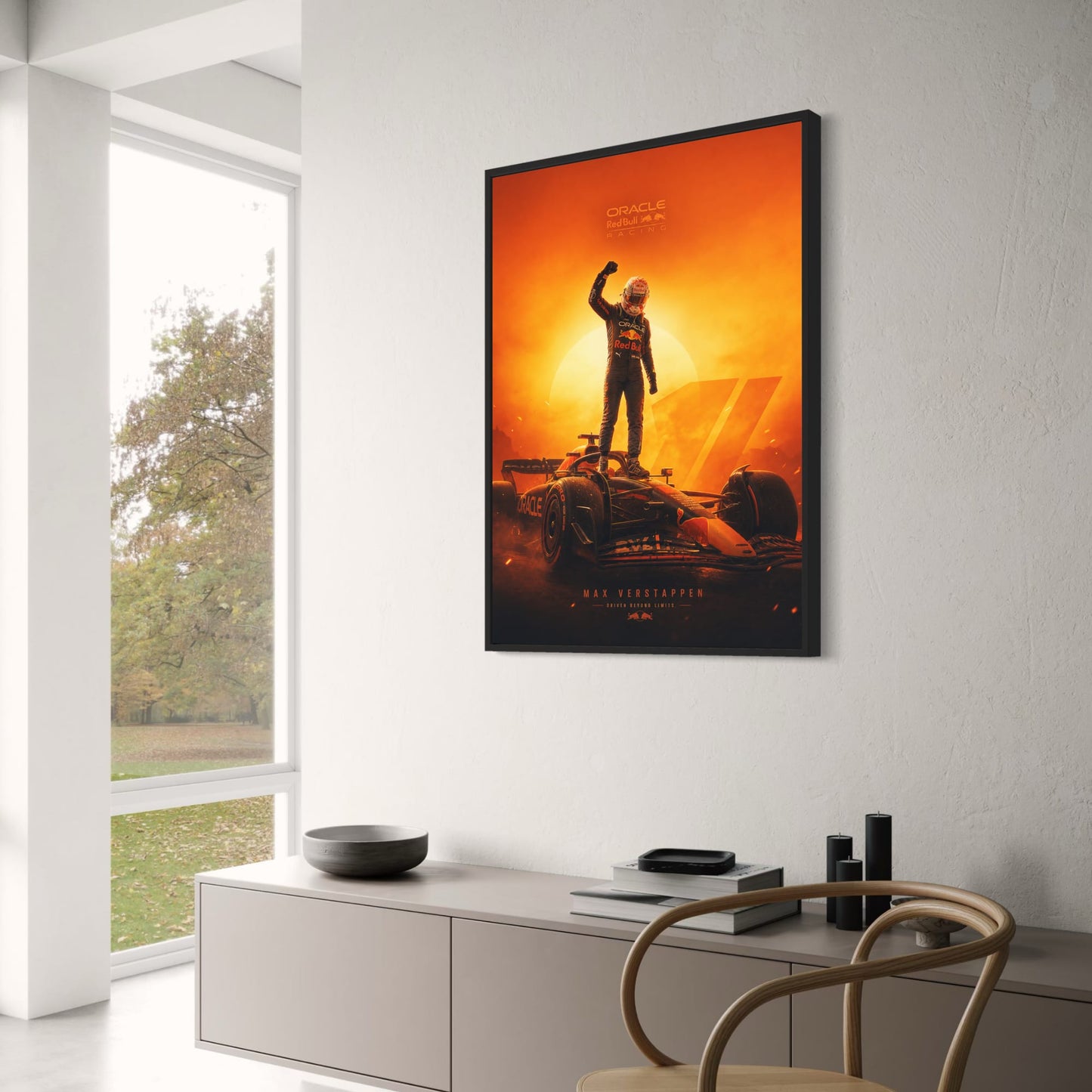 Oracle Red Bull Racing Champion Car Driver Artwork | Unique Edition Print | Racing Enthusiast Poster Decor
