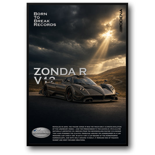 Pagani Zonda R V12 | Born to Break Records | Luxury Car Art