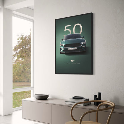 Bullitt Mustang | Classic Dark Green | Iconic Front View