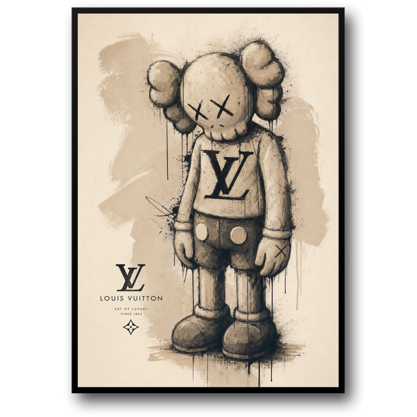 Luxury Art Figure | Fashion Brand Design Poster | Wall Art Print | Modern Home Decor | Unique Luxury Poster Print