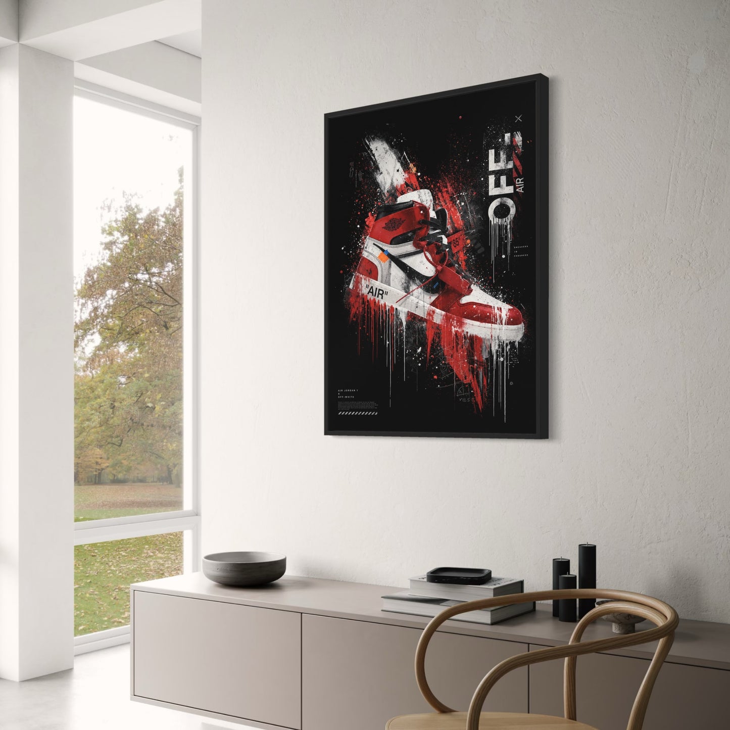Air Jordan Sneaker Art | Street Style Wall Poster | Contemporary Design Print for Home Decor | Urban Fashion Canvas Poster