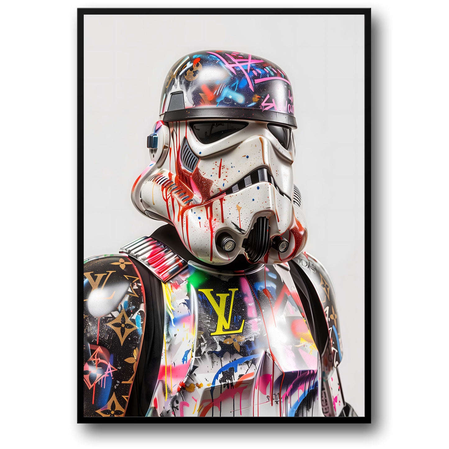 Stormtrooper | Vibrant Graffiti | Bold Sci-Fi Street Art