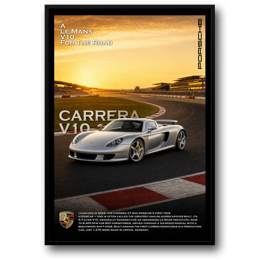 Porsche Carrera GT | Iconic Supercar V10 | Sunset Track Scene