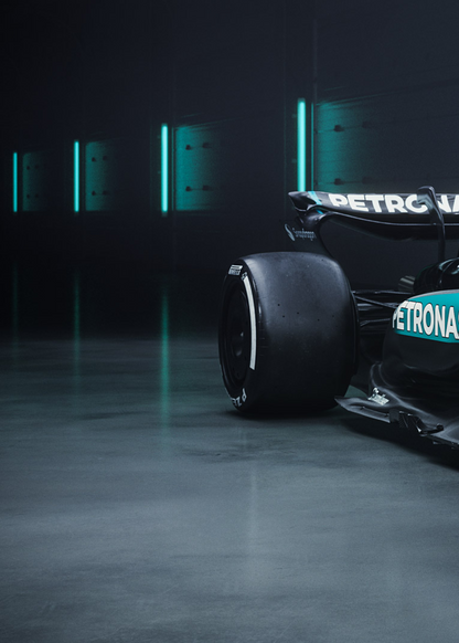 Mercedes Formula 1 Racing Car Poster | 3-Piece Wall Art | Lewis Hamilton | Triple Panel | Motorsport Decor | Home Office Decor