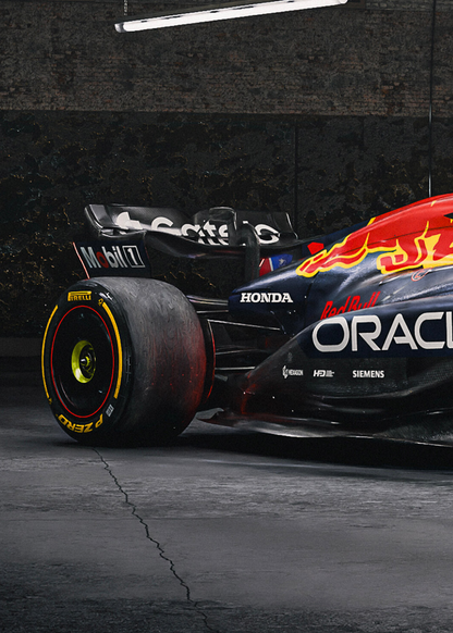 3-Piece | Red Bull | F1 | Max Verstappen 2025 Season | Triple Panel Formula 1 Racing Car Poster | Vibrant Full-Car Profile Displays | Collector's Edition Artwork