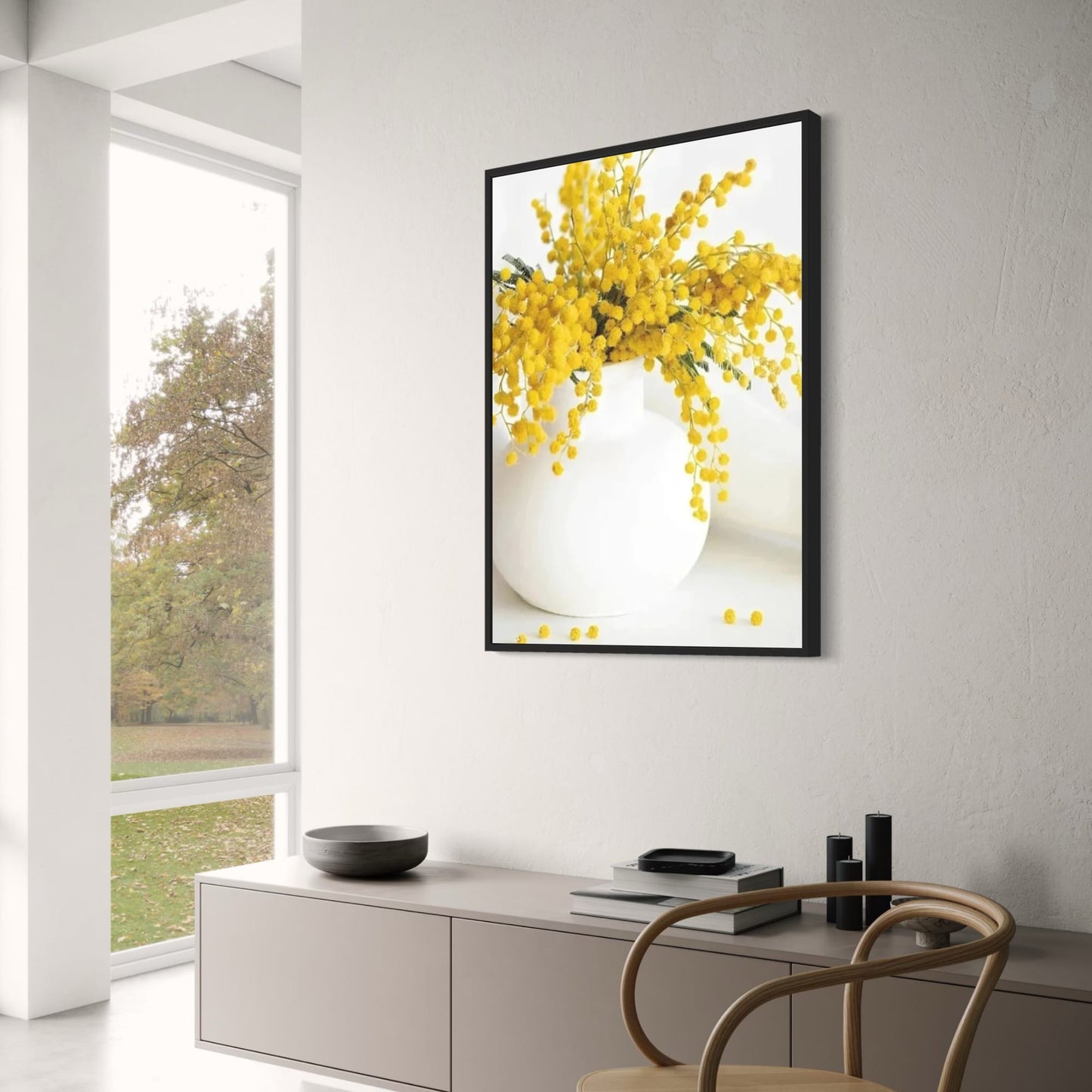 Sunflowers & Windmill Poster | Rustic Farmhouse Decor | Nature Art for Home & Garden | Visual Artwork