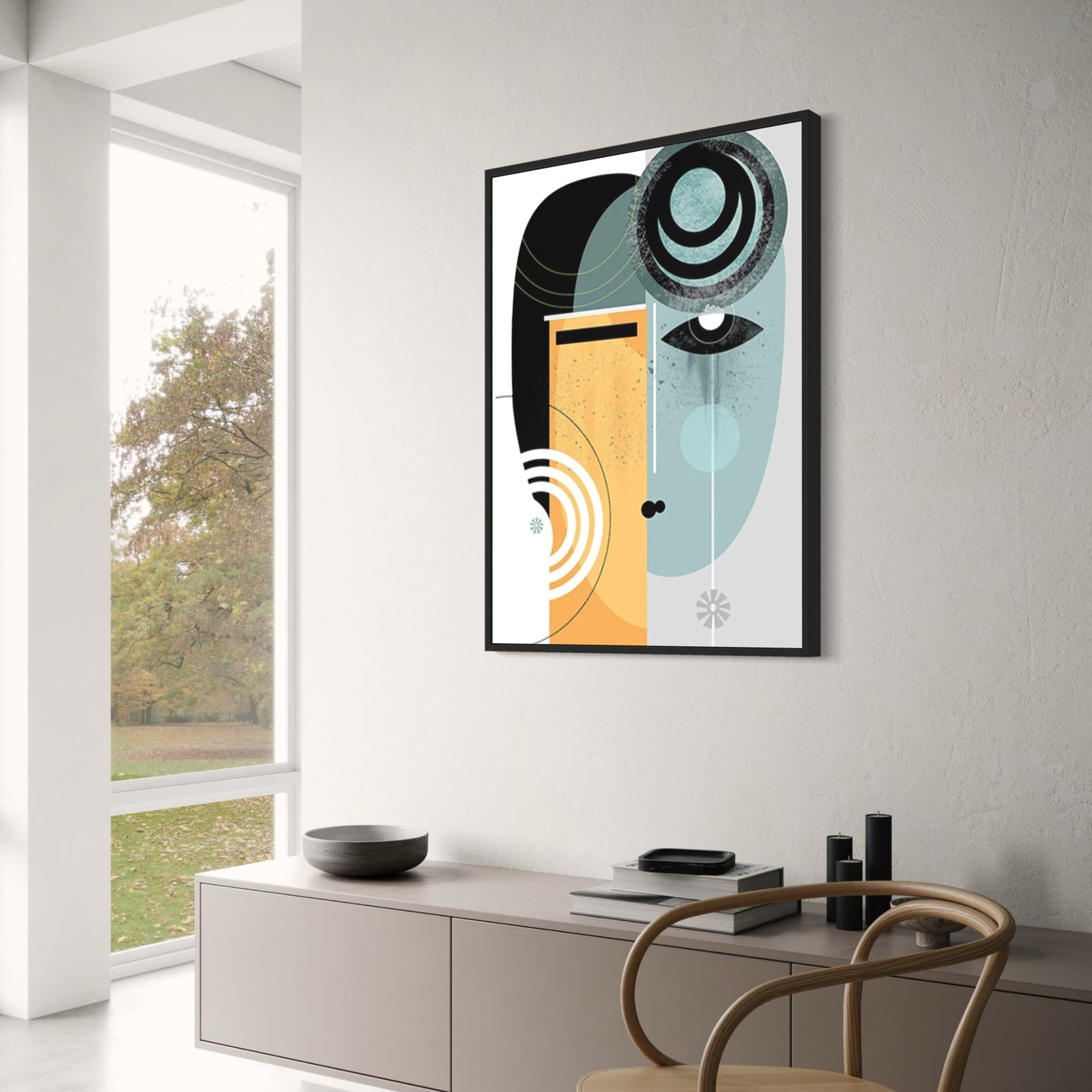 Dual Perspectives | Abstract Art | Vibrant Colors | Modern Design