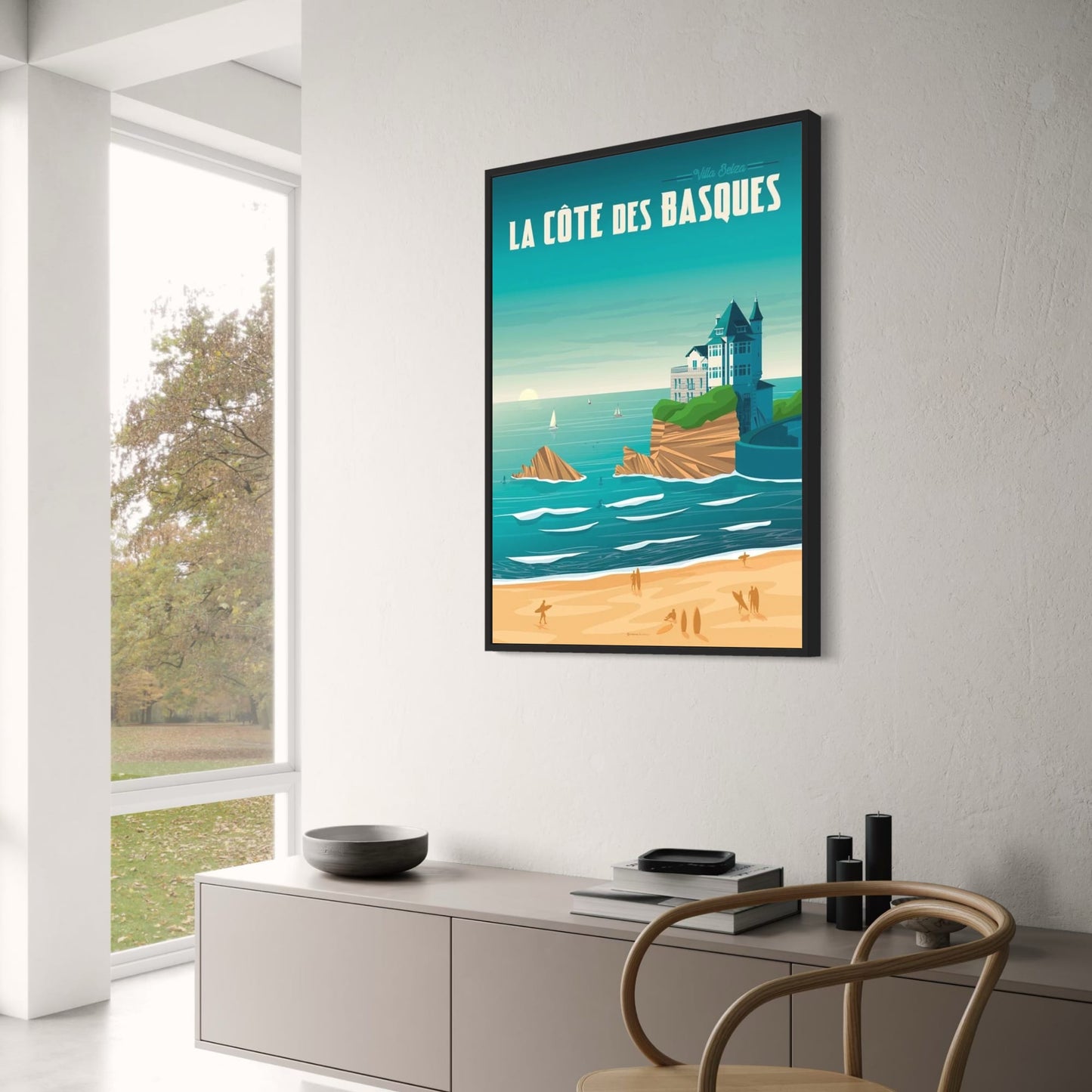 La Cote Des Basques Scenic | French Coastline Art