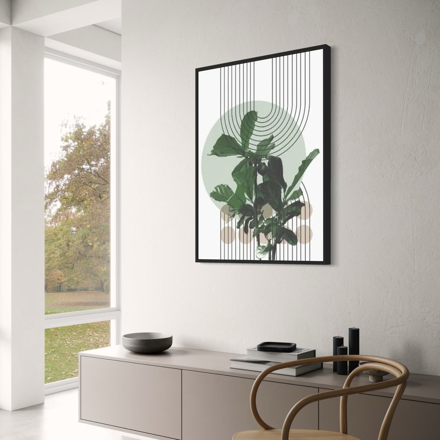 Modern Botanical Harmony | Linear Nature Design