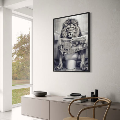 Lion Comic | Reading Newspaper | Humorous Art