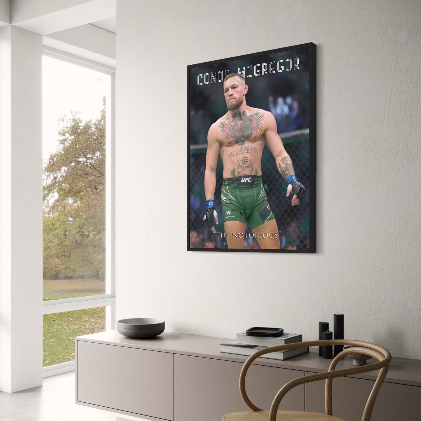 Conor McGregor UFC Poster  The Notorious MMA Fighter Wall Art