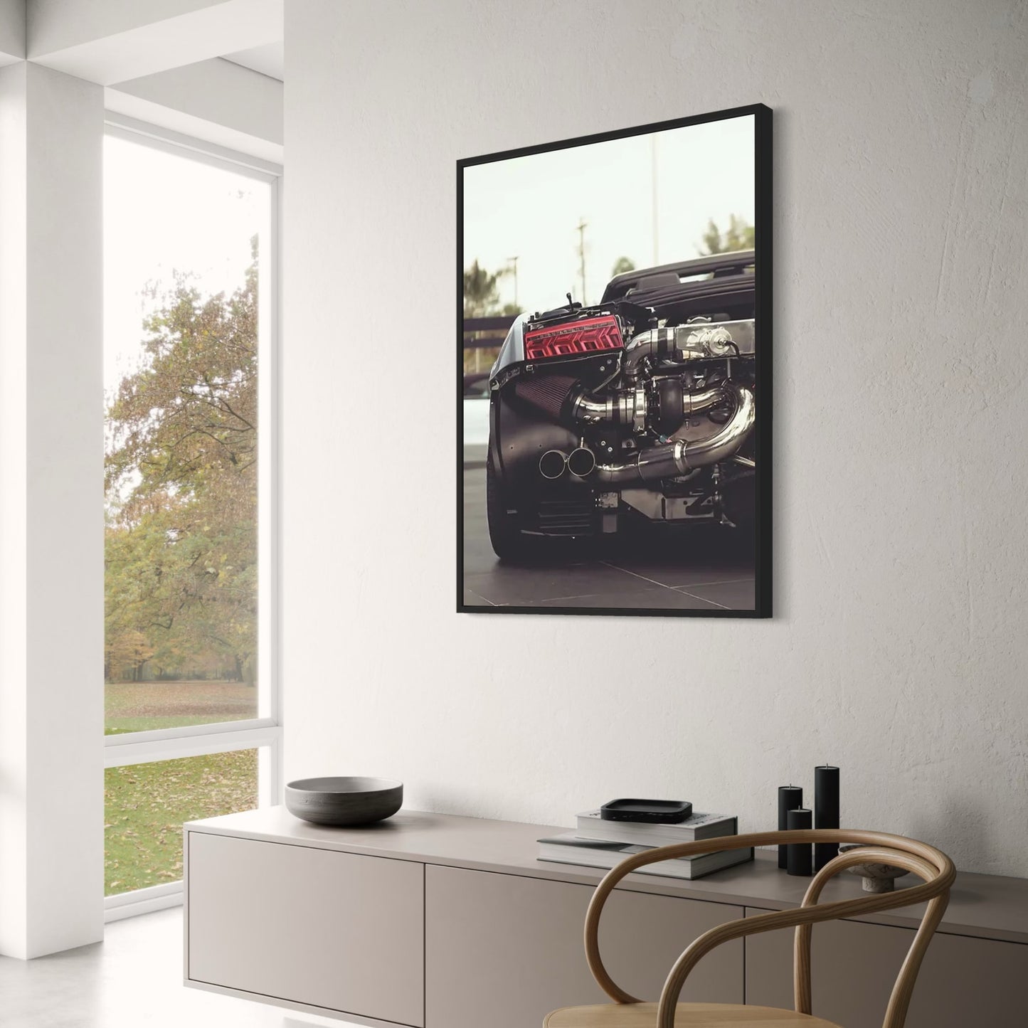 Retro Car Art | Exposed Engine | Urban Speed