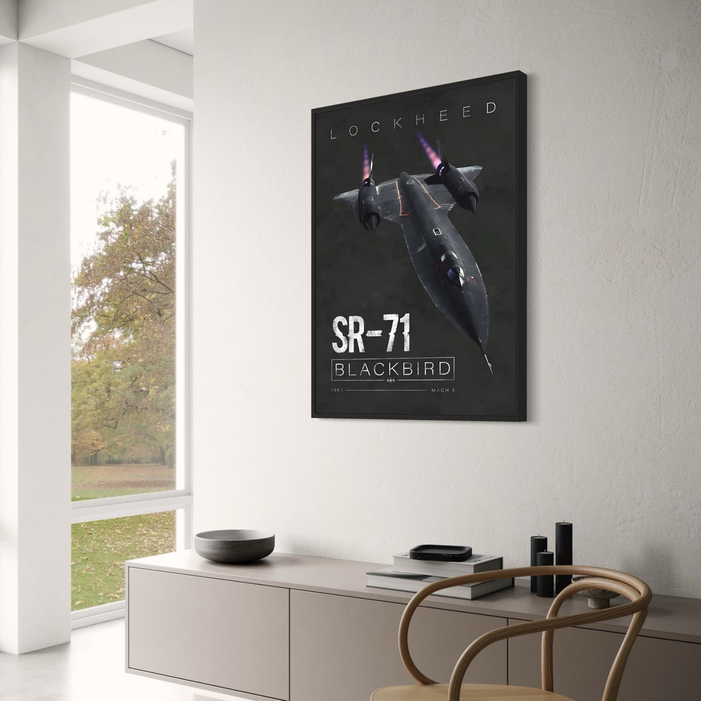 Lockheed SR-71 Blackbird Aircraft Poster | Aviation Wall Art | High-quality Print for Home Decor Enthusiasts