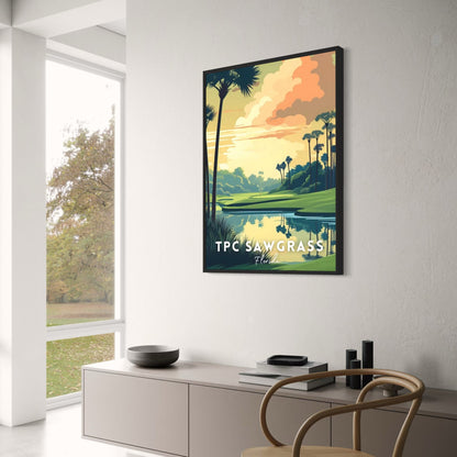A Tribute To The World's Greatest Golf Courses | Golf Poster | Florida | TPC Sawgrass
