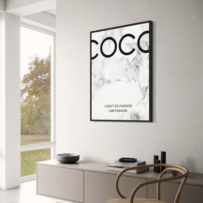 Coco Chanel Quote | Marble Design