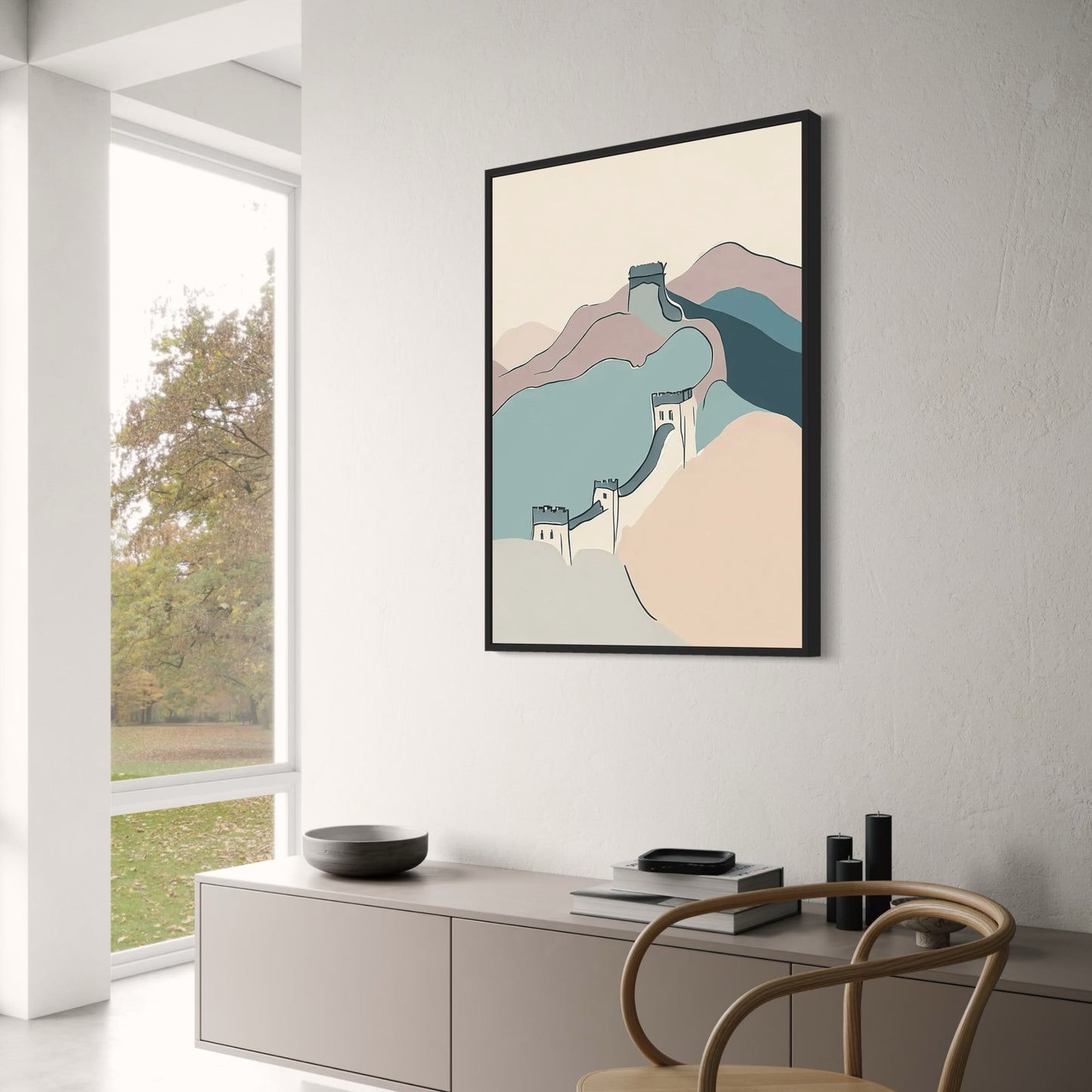 Great Wall of China | Minimalist Landscape