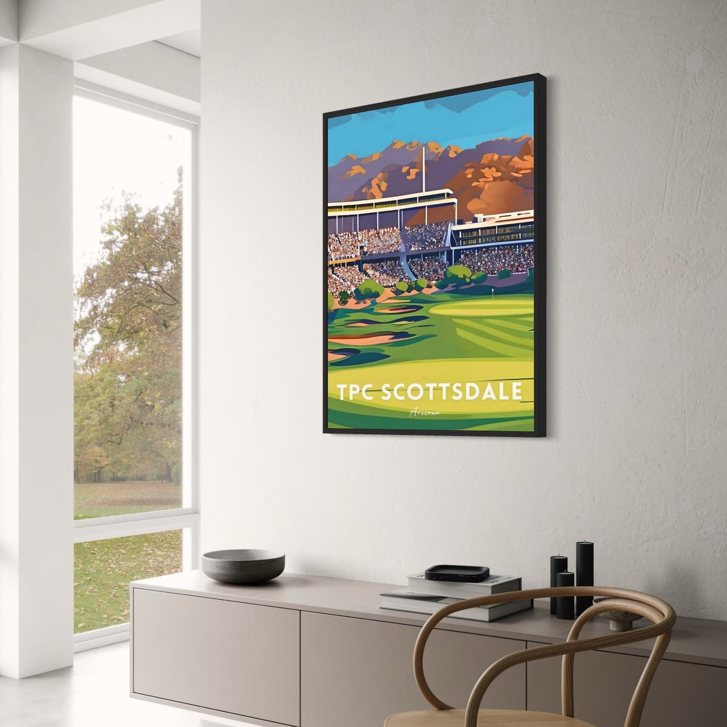 A Tribute To The World's Greatest Golf Courses | Golf Poster | Arizona | TPC Scottsdale