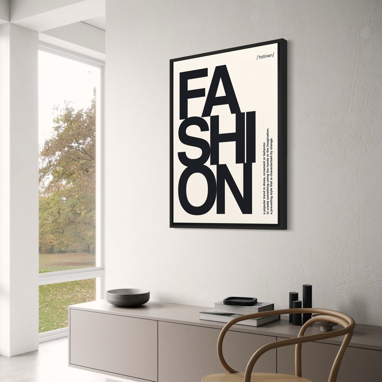 Modern Fashion Typography | Art Print Poster | Home Decor Wall Art | Stylish Interior Design | Inspirational Words