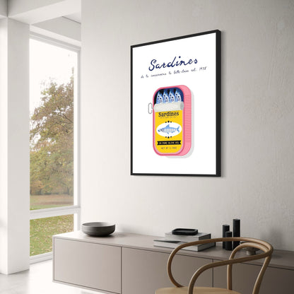 Sardines de la Conserverie | Vintage Culinary Art | Retro Decor