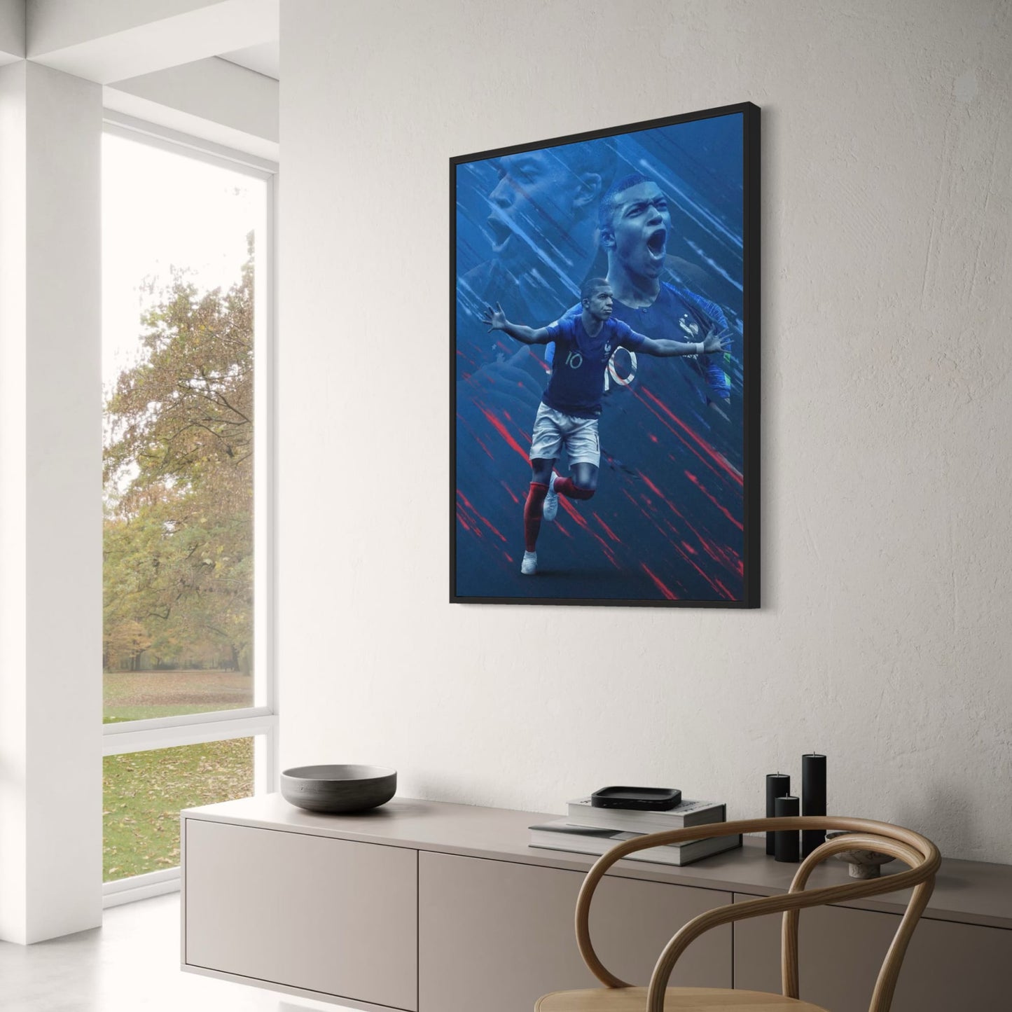 Kylian Mbappe #4 | Celebration |Sport Poster | The Speed, Skill, and Spirit of a Football Legend