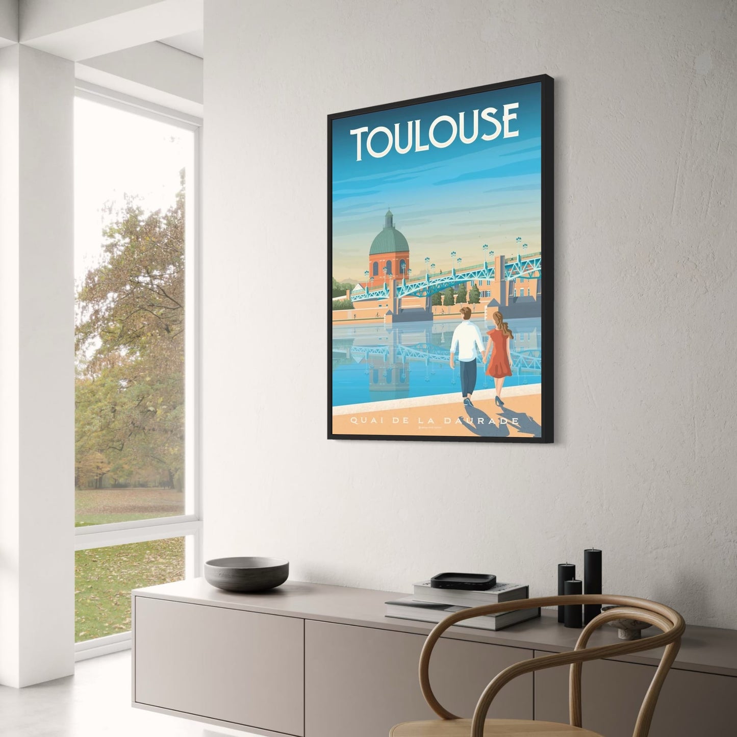 Toulouse France Scenic Poster | Iconic French Travel & Landscape Decor | Wall Art for Home & Garden