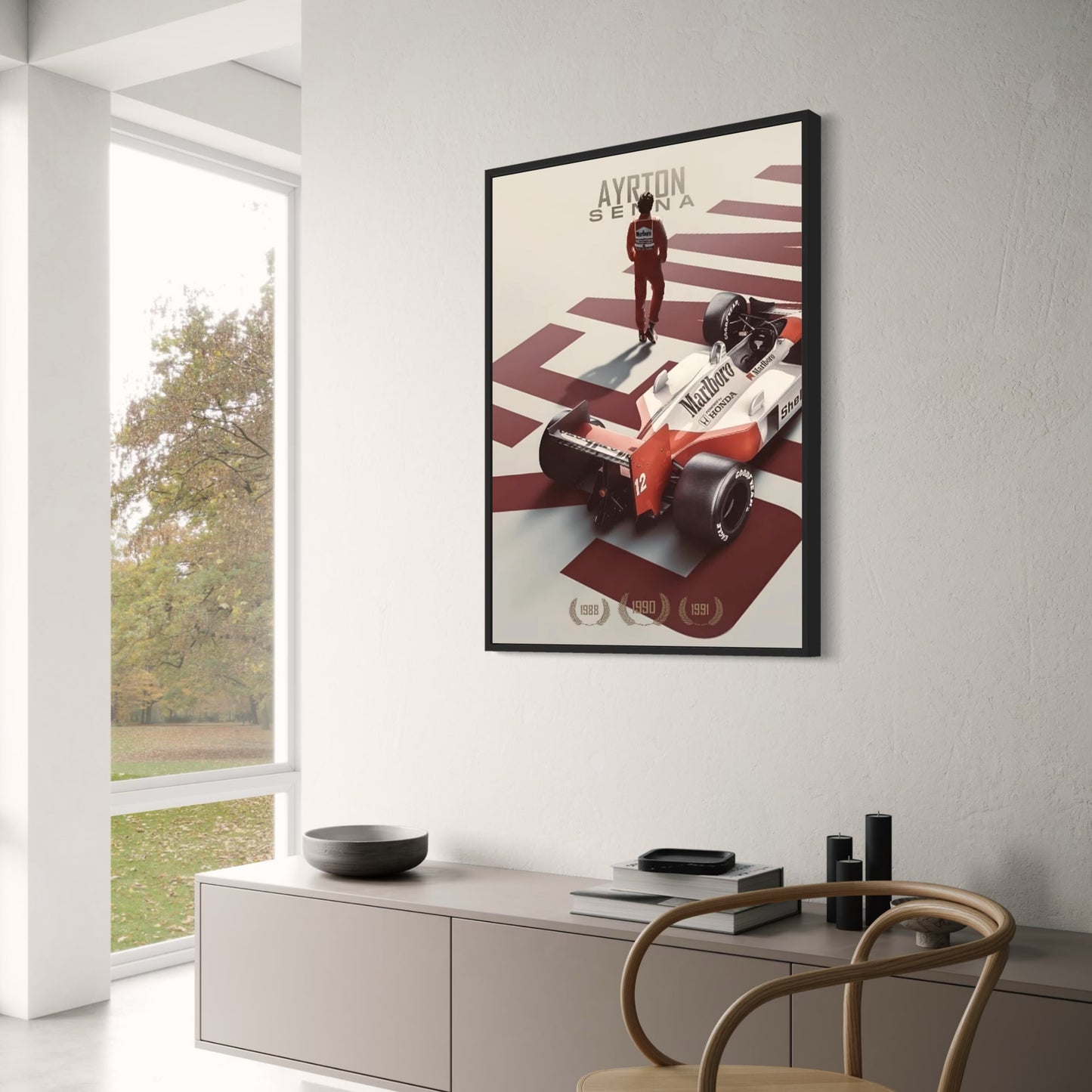 Ayrton Senna Racing Legend | Home Decor Artwork