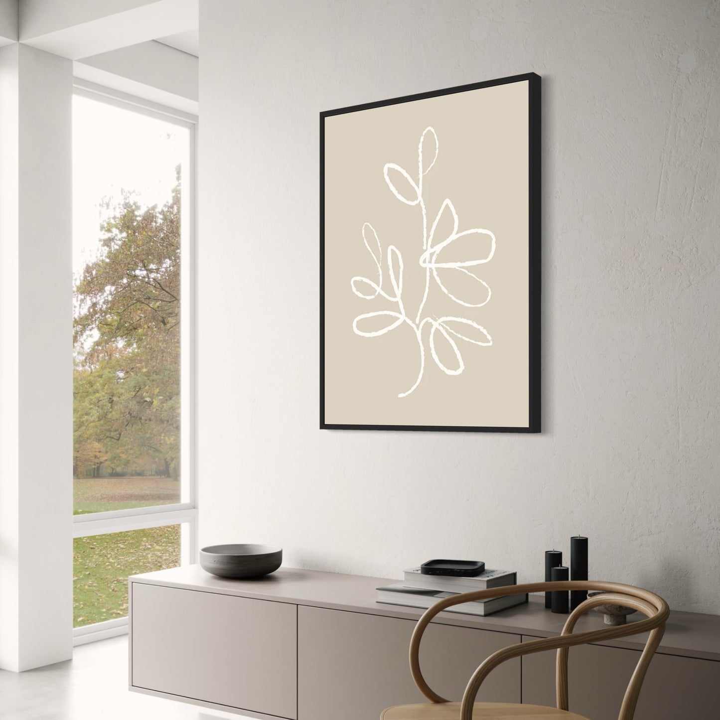 Organic Symmetry | Nature-Inspired Artwork Poster | Minimalist Home Decor | Wall Art | Geometric Design