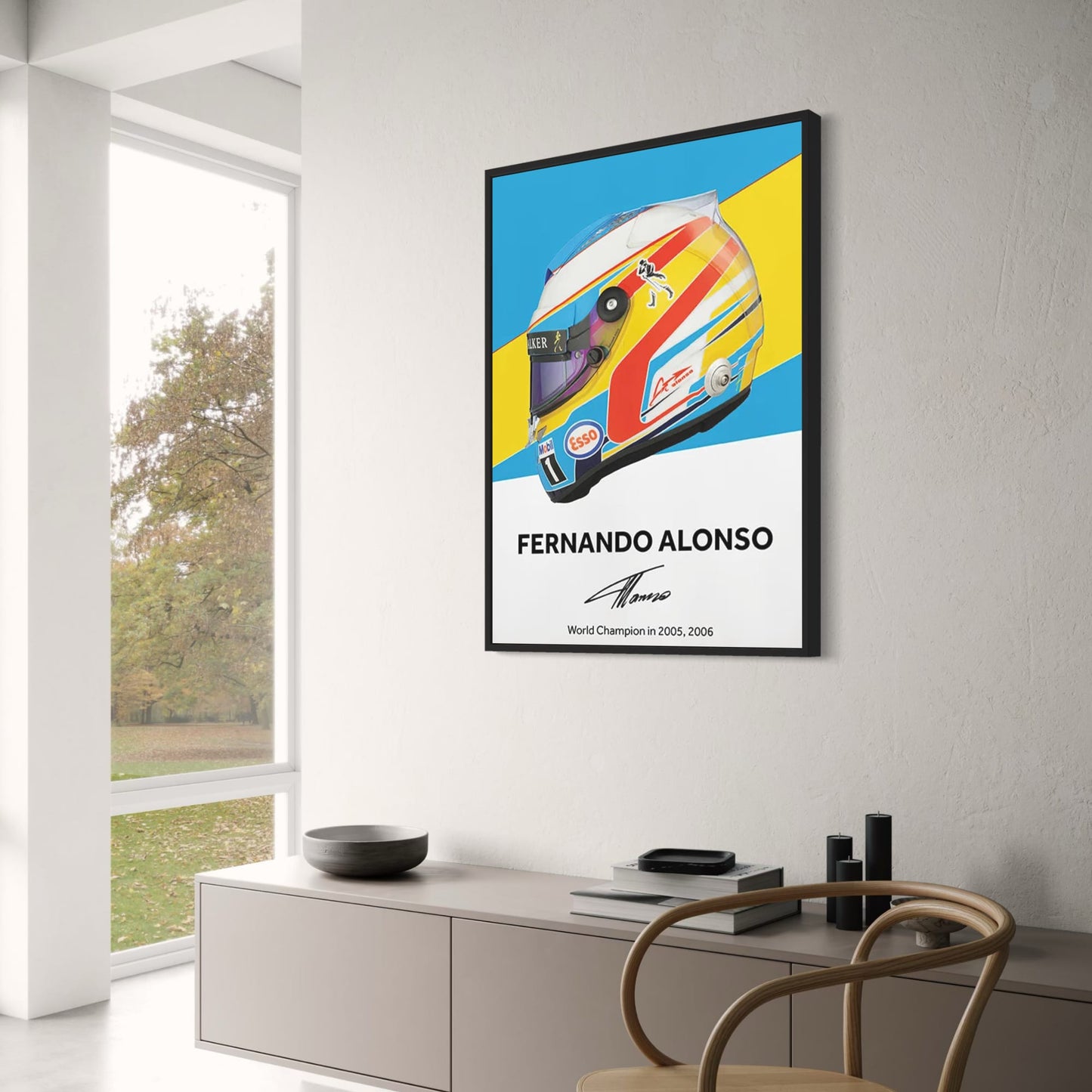 Formula 1 Helmet Canvas Art