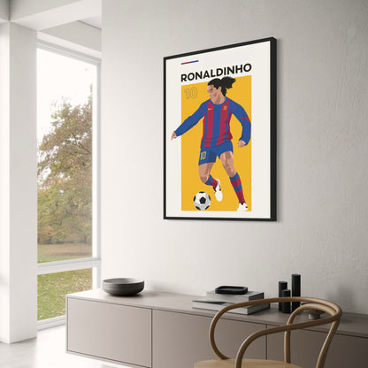 Ronaldinho | Football Legend Poster | Sport Enthusiast Decor | Celebrity Artwork