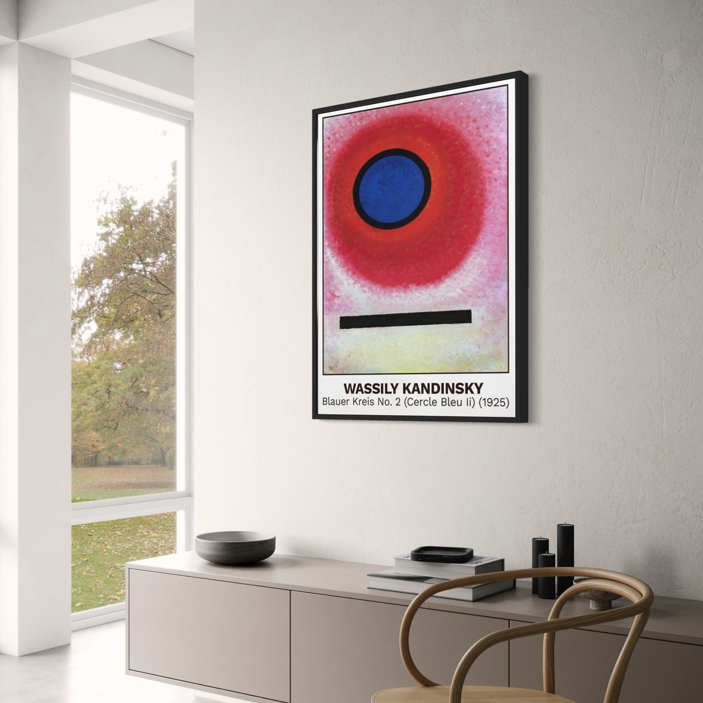 Blauer Kreis No. 2 (Cercle Bleu II) | Wassily Kandinsky | 1925 | Iconic Art Exhibition Poster