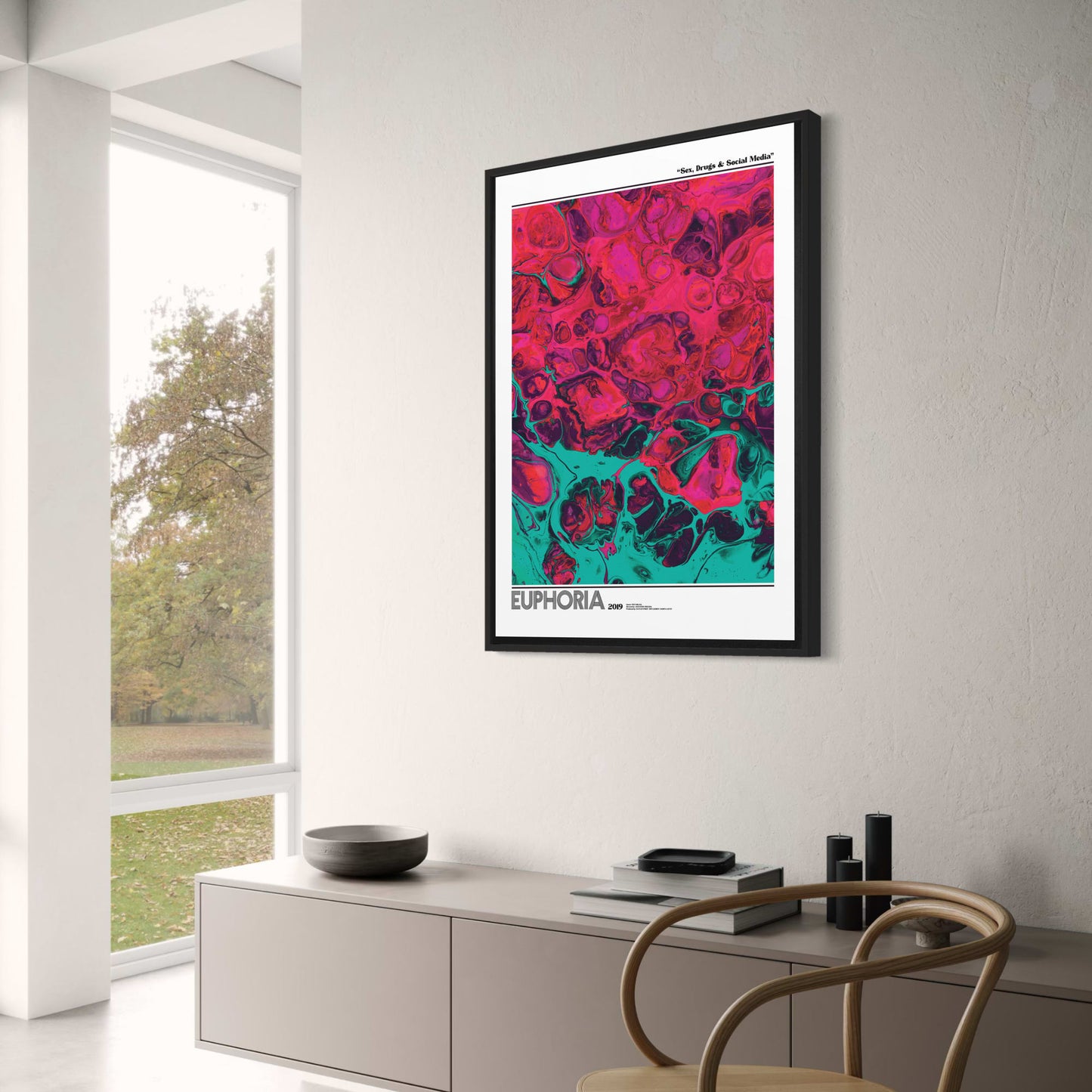 Euphoria TV Series Poster | Iconic Visual Artwork | 2019 Edition | Home & Garden Decor
