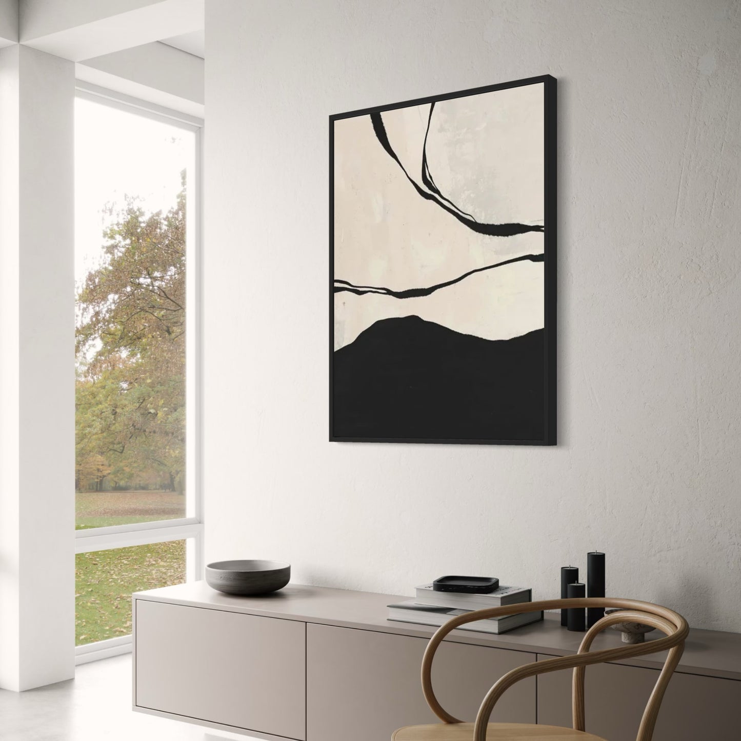 Minimalist Abstract Art | Ethereal Horizons Poster | Modern Wall Decor | Home & Office Artwork | Contemporary Visual Art
