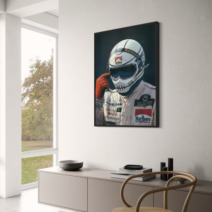 Racing Poster | Old School Marlboro | Trendy Red Aesthetic | Marlboro driver