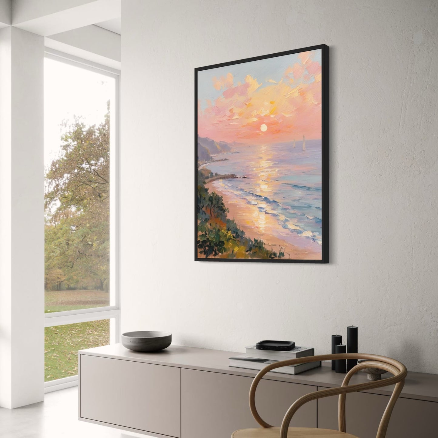 Serene Beach Scene | Ocean Waves | Coastal Vibes