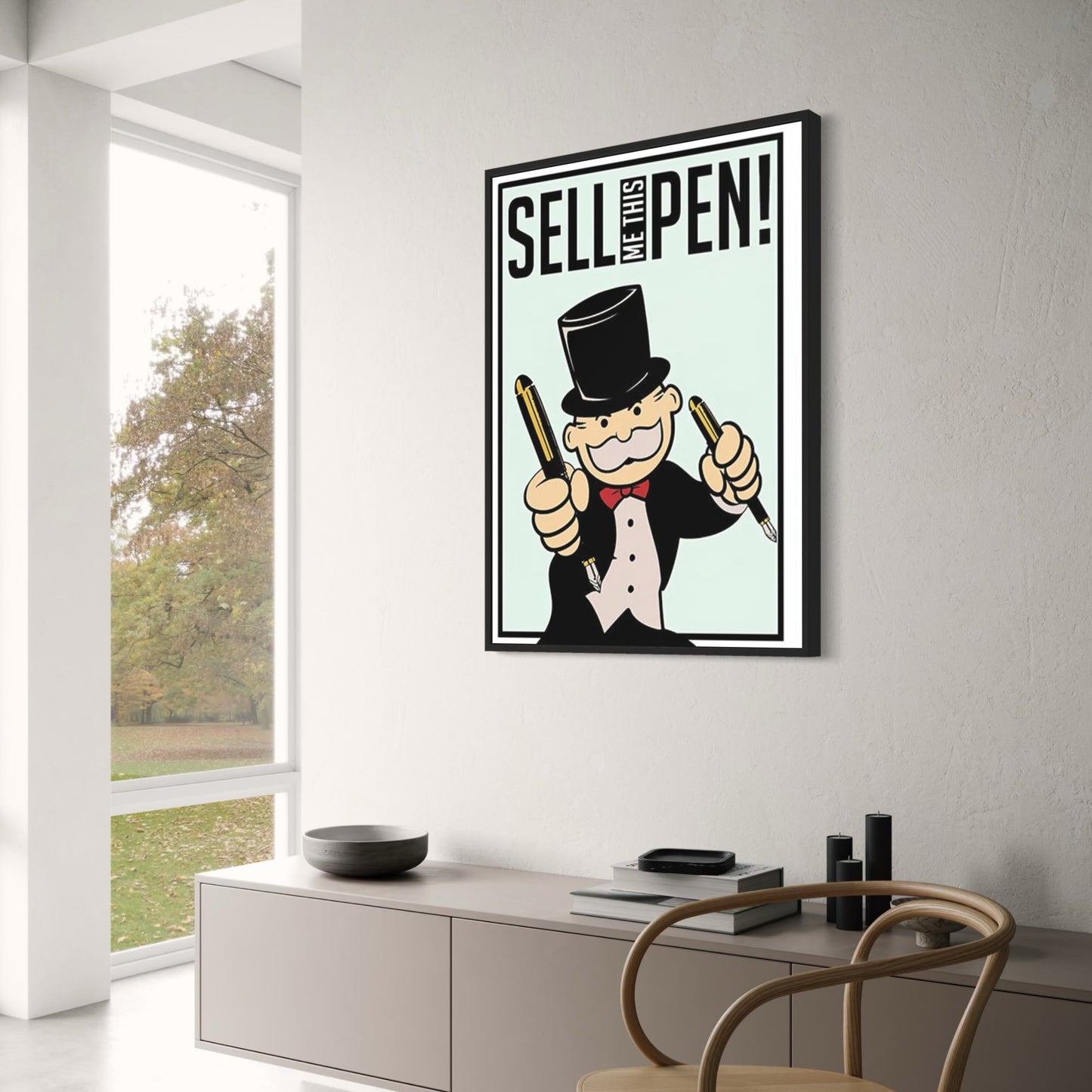 Monopoly Poster | Creative Sell Me This Pen Design | Wall Art | Home & Garden Decor