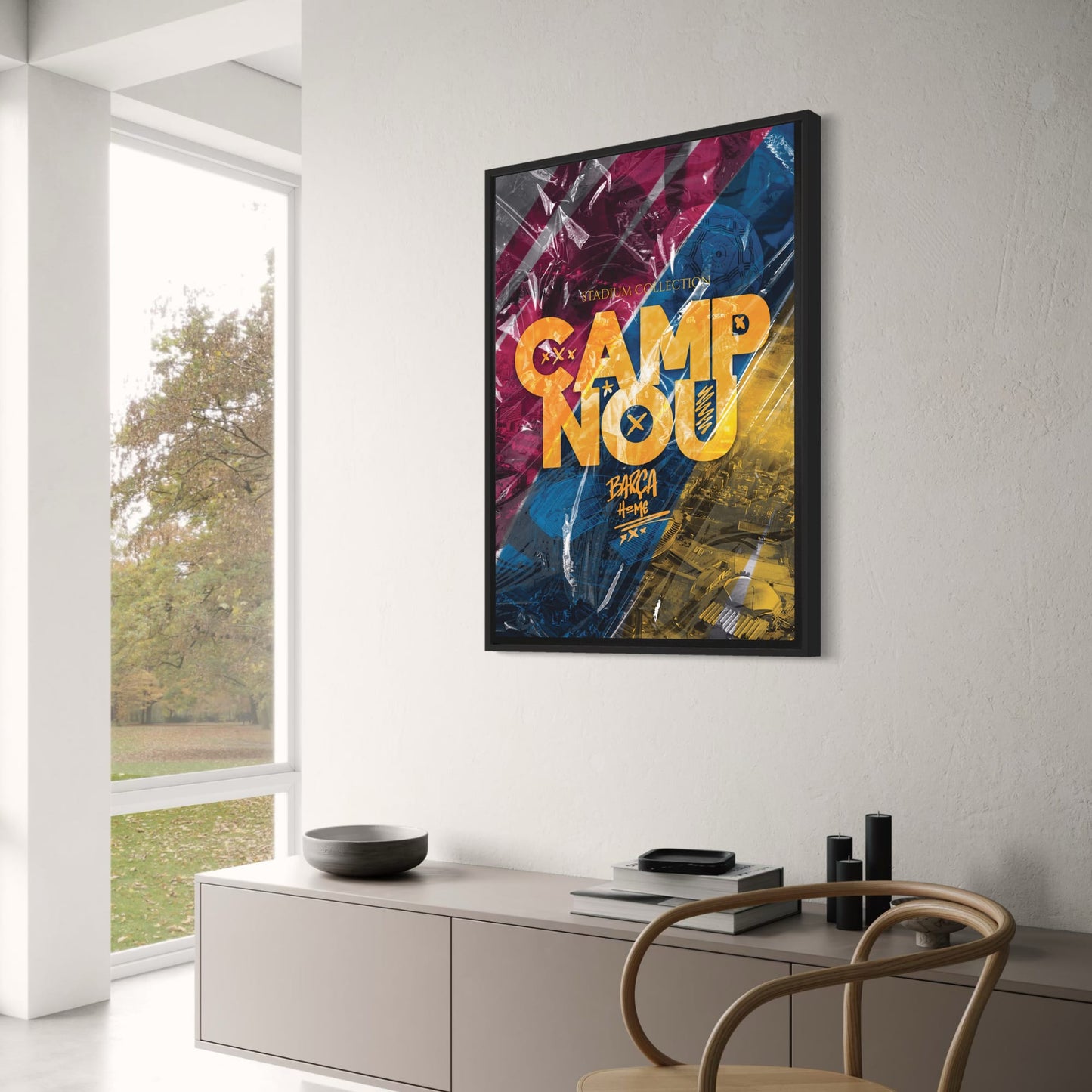 Camp Nou Stadium | Barcelona Football Club | Artistic Wall Poster | Sports Decor | Home & Garden Decor | Visual Artwork