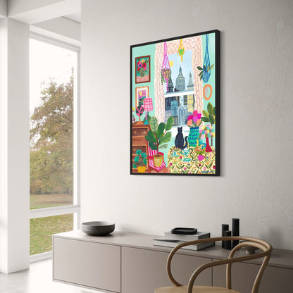 abstract india landscape poster