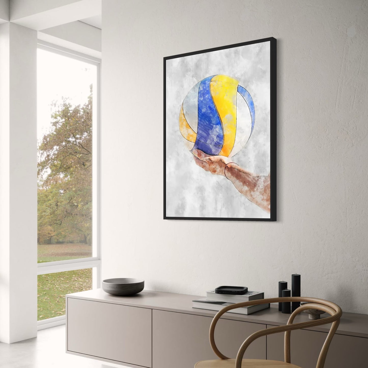 Volleyball Poster | Celebration of Sport | Passion and Perseverance | Wall Art Decor