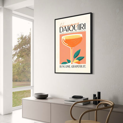 Daiquiri Cocktail | Retro Party Vibes | Vintage Drink Illustration